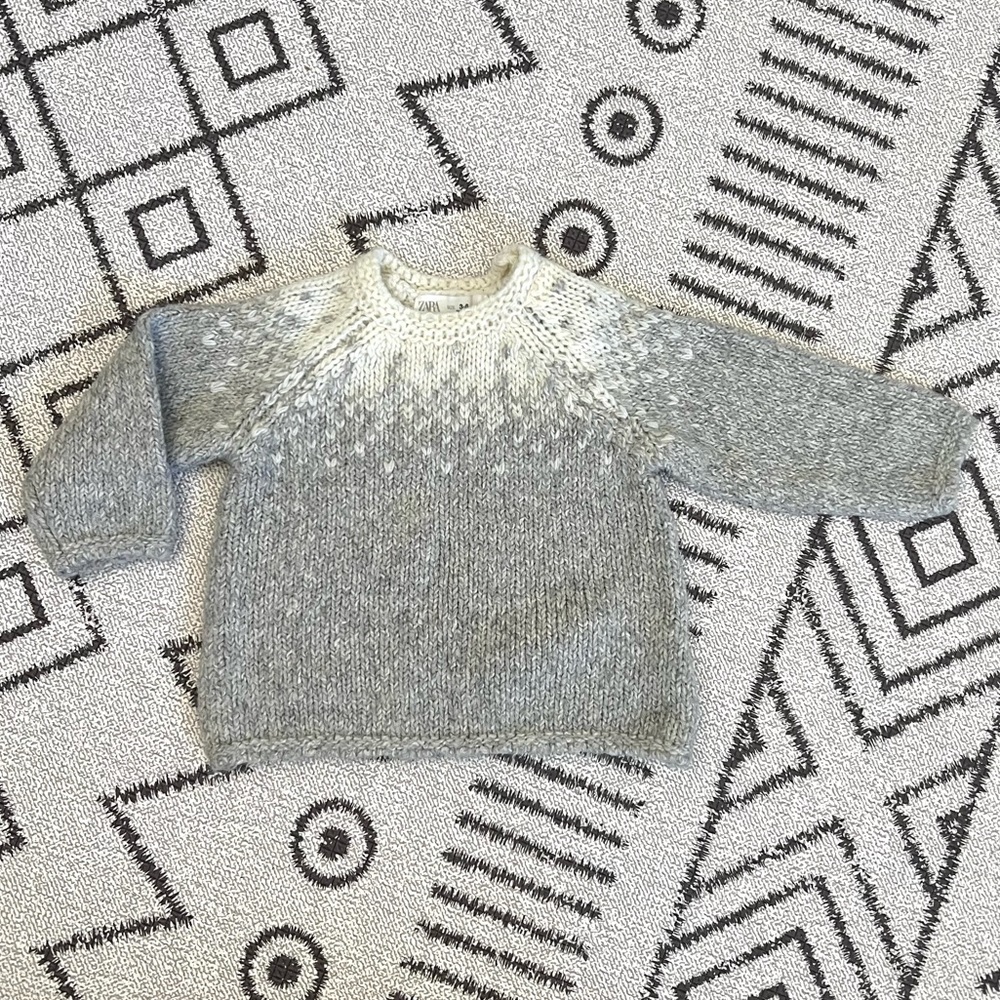 Zara Knit Sweater Sz 3-6 Months